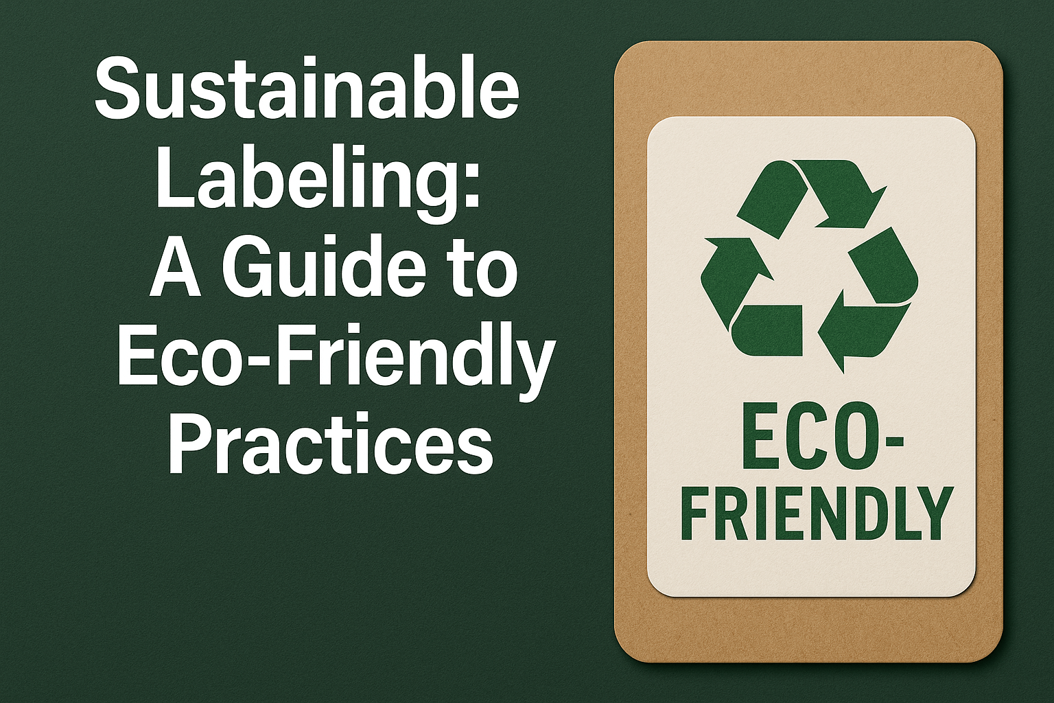 Sustainable Labeling: A Guide to Eco-Friendly Practices