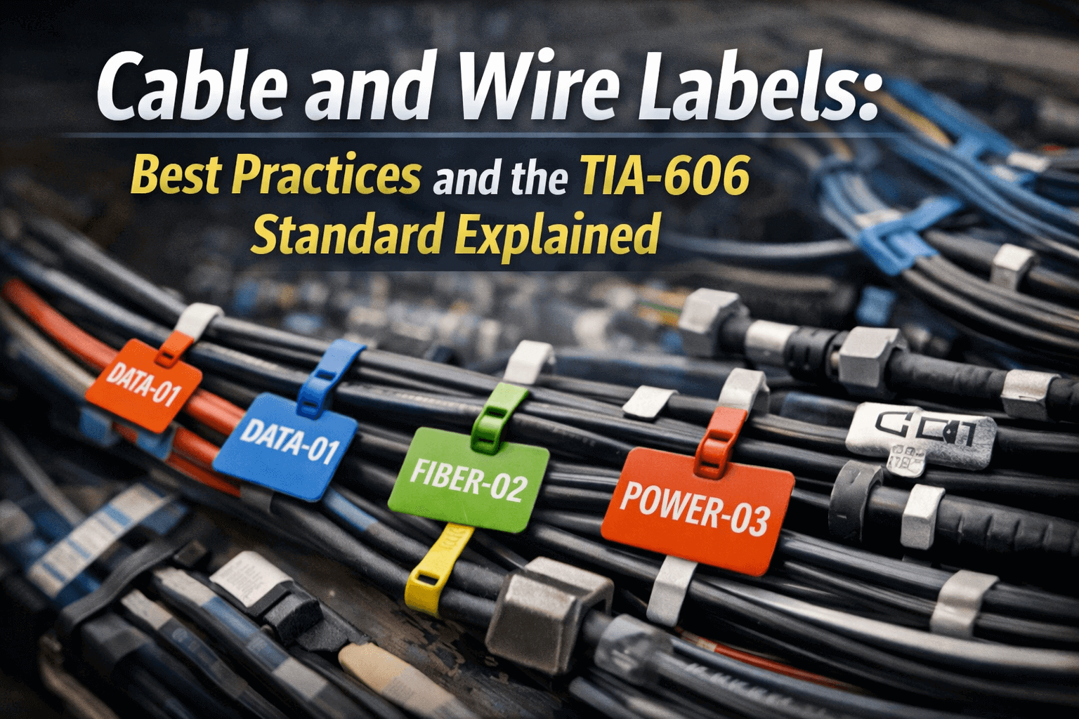 Cable and Wire Labels: Best Practices and the TIA-606 Standard Explained