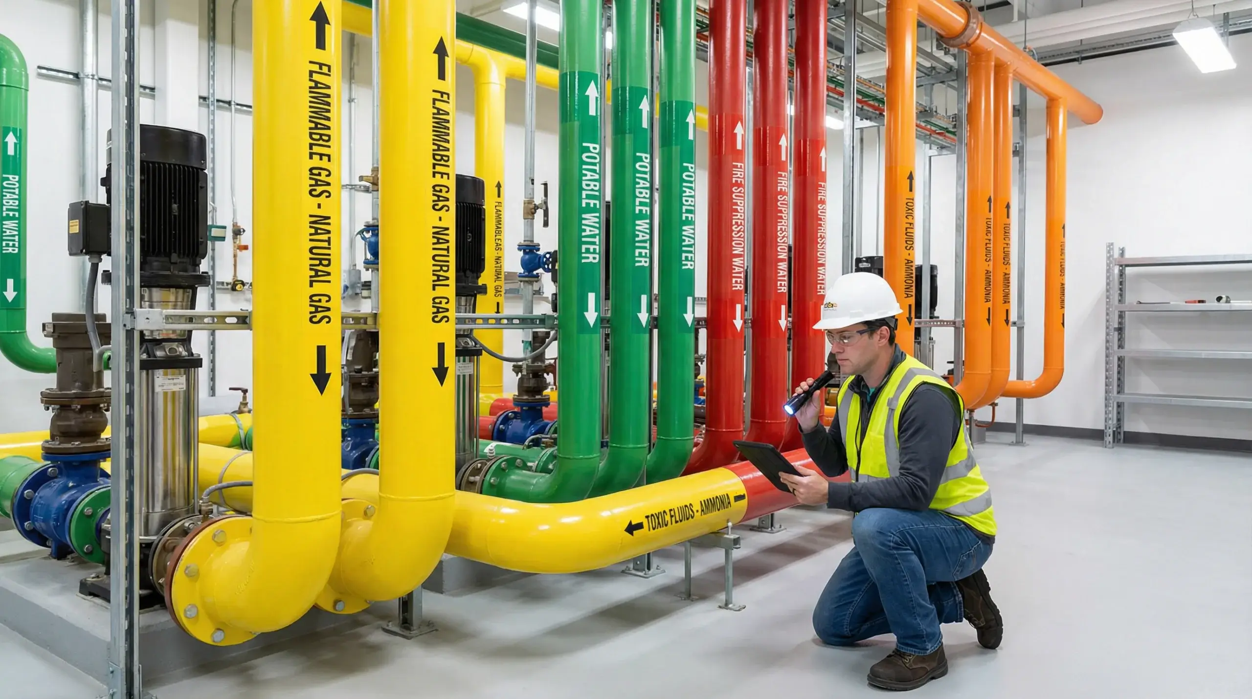 Complete Guide to OSHA Pipe Labeling Standards (ANSI/ASME A13.1)