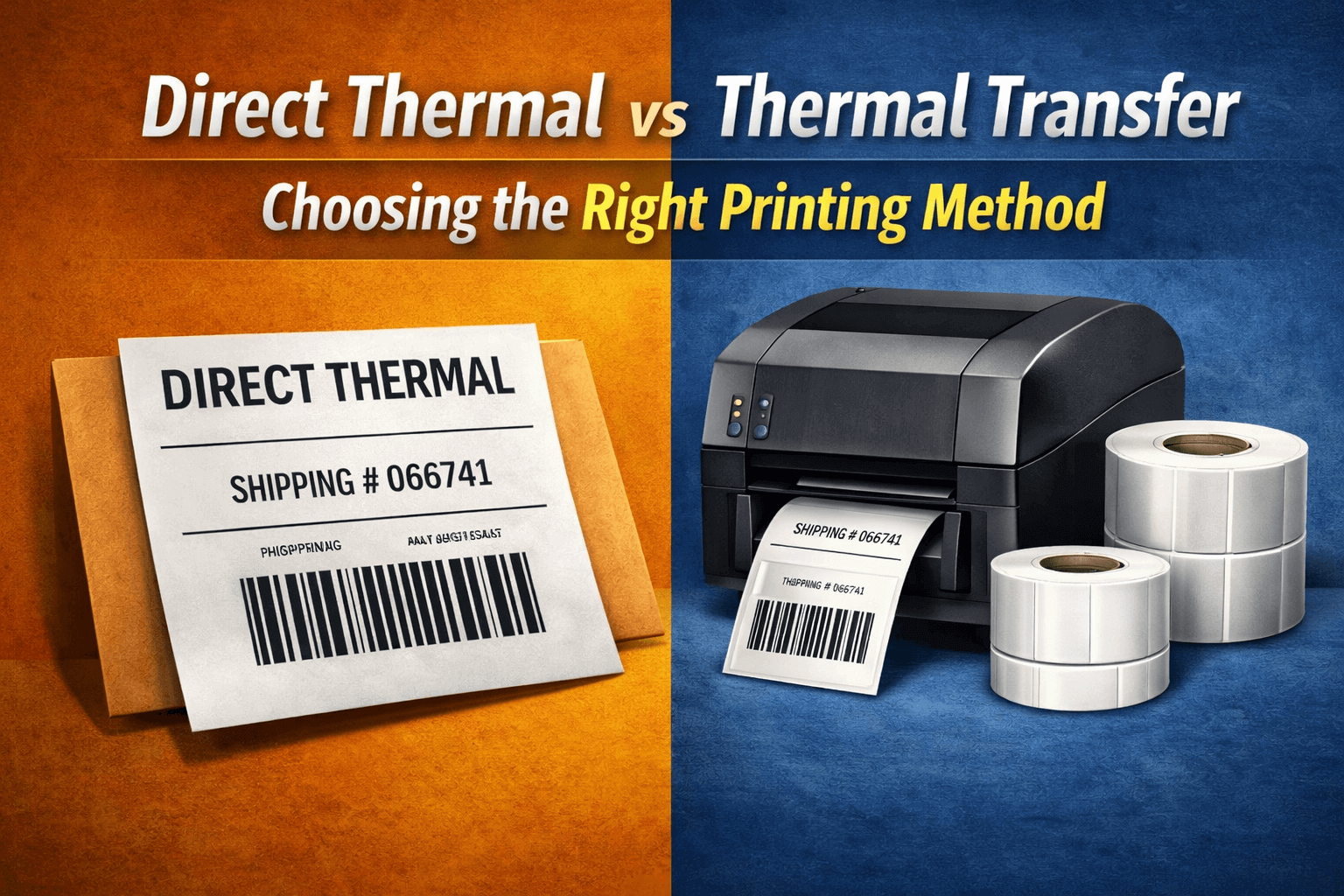 Direct Thermal vs Thermal Transfer Labels: Choosing the Right Printing Method